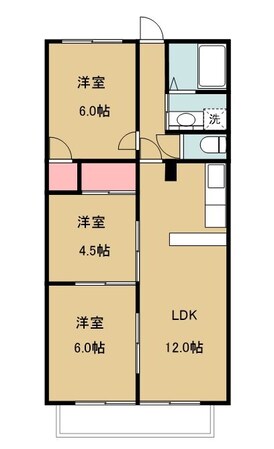 サンシャインW C棟の物件間取画像